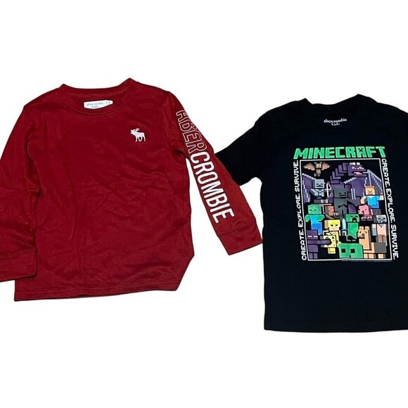 Abercrombie Sweatshirt Kid 5 Black Hoodie Ombre Pant Puffer Vest Winter Preppy - Picture 6 of 7